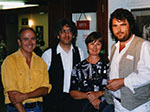 Ruth Baker Walton in 1997 with Gary Hodges and Paul Apps